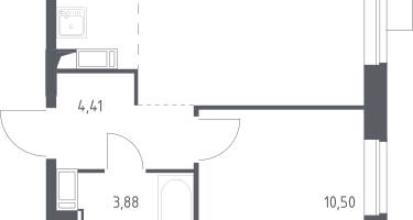 Студия, 36&nbsp;м²