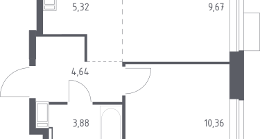 Студия, 33&nbsp;м²