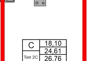 Студия, 24&nbsp;м²