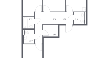 3-к. квартира, 78&nbsp;м²