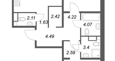 Студия, 78&nbsp;м²