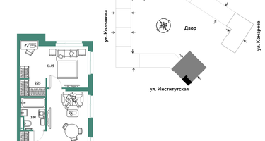 Студия, 40&nbsp;м²