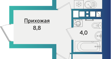 2-к. квартира, 50&nbsp;м²
