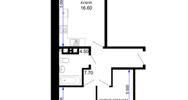 2-к. квартира, 51&nbsp;м²