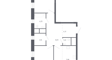 Студия, 70&nbsp;м²