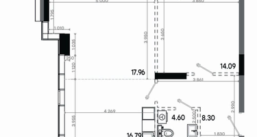 2-к. квартира, 63 м²