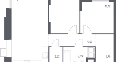 2-к. квартира, 65&nbsp;м²