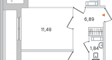 2-к. квартира, 52 м²