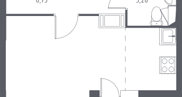 Студия, 29&nbsp;м²