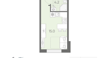 Студия, 21&nbsp;м²