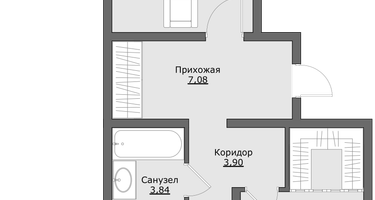 2-к. квартира, 60 м²