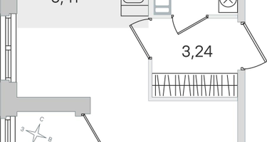 Студия, 27&nbsp;м²