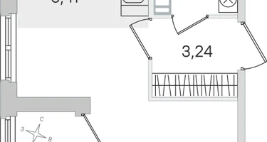 Студия, 27&nbsp;м²
