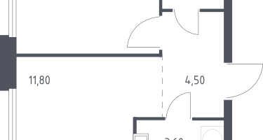 1-к. квартира, 32&nbsp;м²