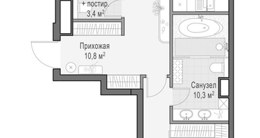 2-к. квартира, 91 м²