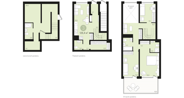 3-к. квартира, 126 м²