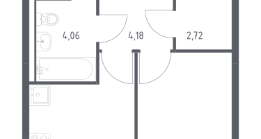 1-к. квартира, 30&nbsp;м²