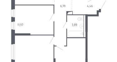 Студия, 76&nbsp;м²