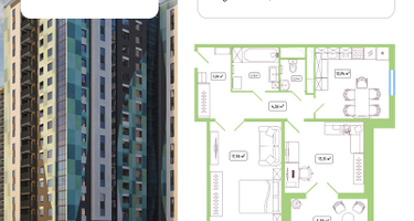 2-к. квартира, 63&nbsp;м²