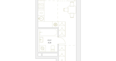 Студия, 30&nbsp;м²