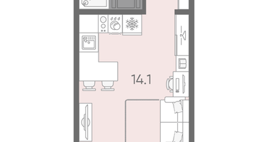 Студия, 20&nbsp;м²