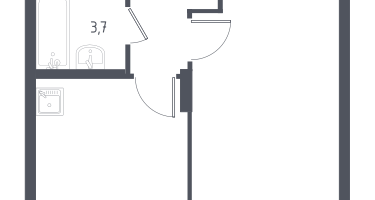 1-к. квартира, 35&nbsp;м²