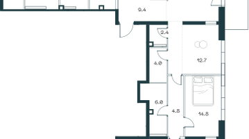 4-к. квартира, 269 м²