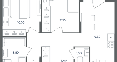 2-к. квартира, 47&nbsp;м²