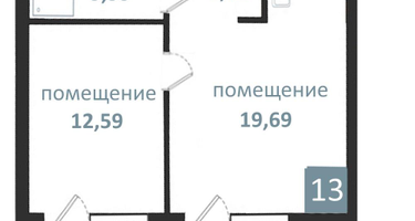 2-к. квартира, 48&nbsp;м²