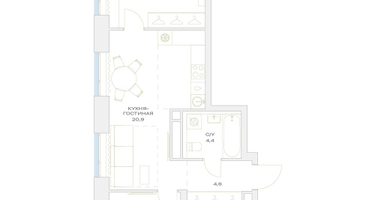 3-к. квартира, 61&nbsp;м²