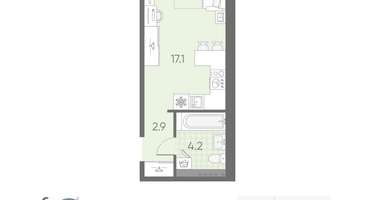 Студия, 24 м²