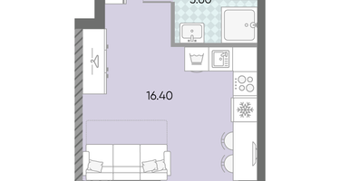 Студия, 23 м²