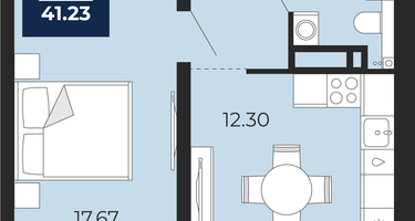 1-к. квартира, 40&nbsp;м²