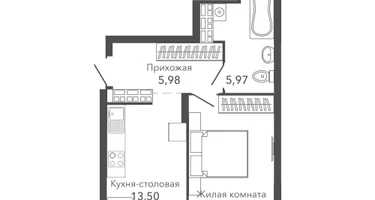 1-к. квартира, 39&nbsp;м²