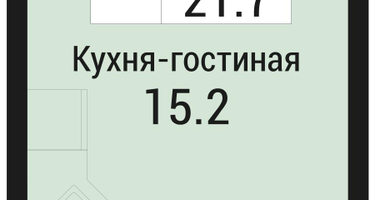 Студия, 21 м²
