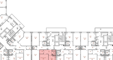 1-к. квартира, 41&nbsp;м²