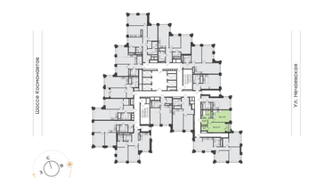 1-к. квартира, 43&nbsp;м²