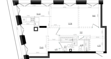 2-к. квартира, 76 м²
