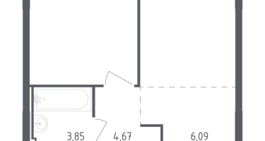 Студия, 34&nbsp;м²