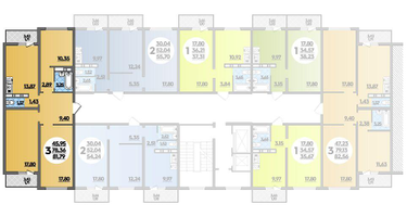 3-к. квартира, 81&nbsp;м²