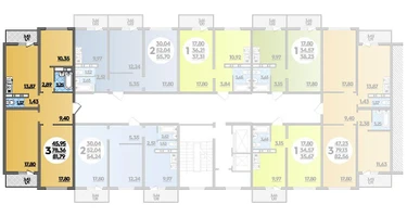 3-к. квартира, 81&nbsp;м²