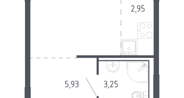 Студия, 24&nbsp;м²