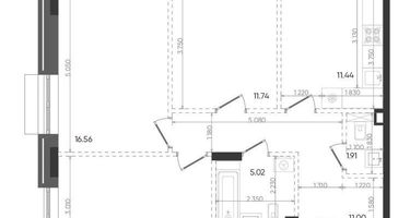 3-к. квартира, 71 м²