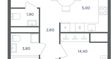 3-к. квартира, 65&nbsp;м²