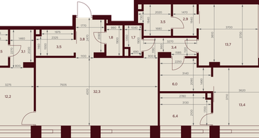 3-к. квартира, 115&nbsp;м²