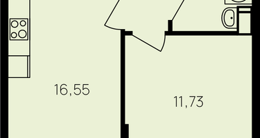 1-к. квартира, 40&nbsp;м²