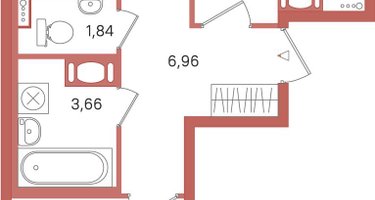 2-к. квартира, 52&nbsp;м²