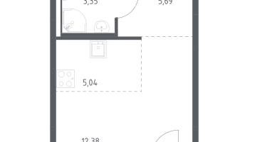 Студия, 27&nbsp;м²