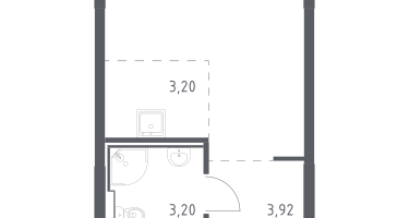 Студия, 22&nbsp;м²