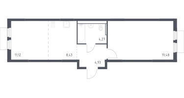 Студия, 48&nbsp;м²